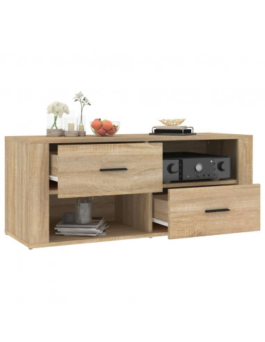 Mobile per TV Rovere Sonoma 100x35x40 cm Legno Multistrato