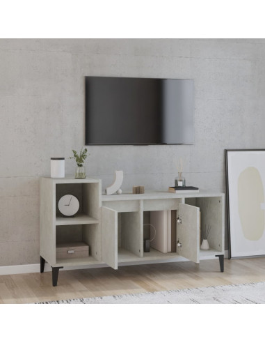 Mobile per TV Grigio Cemento 100x35x55 cm Legno Multistrato