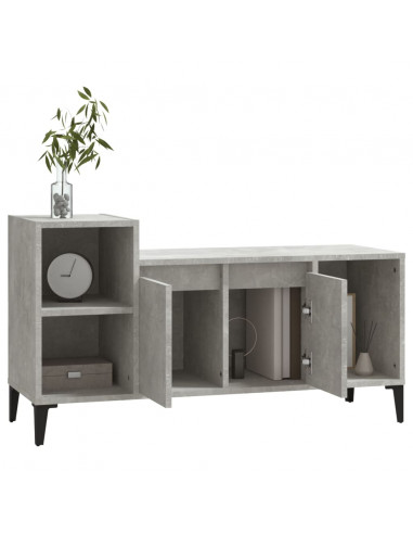 Mobile per TV Grigio Cemento 100x35x55 cm Legno Multistrato