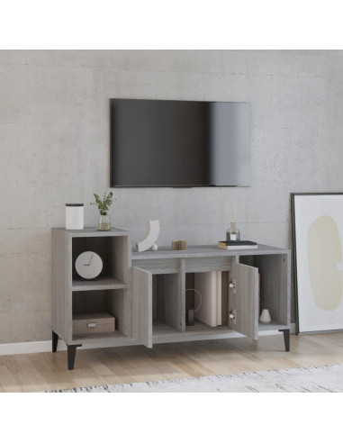 Mobile TV Grigio Sonoma 100x35x55 cm in Legno Multistrato