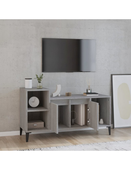 Mobile TV Grigio Sonoma 100x35x55 cm in Legno Multistrato