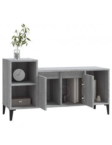 Mobile TV Grigio Sonoma 100x35x55 cm in Legno Multistrato