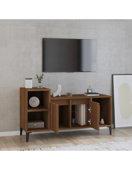 Mobile TV Rovere Marrone 100x35x55 cm in Legno Multistrato