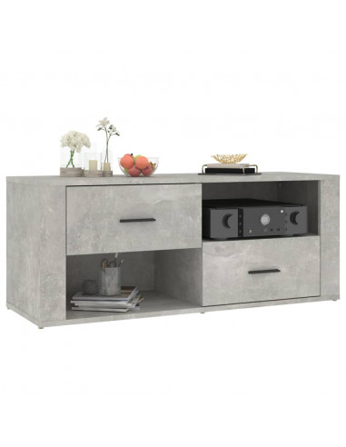 Mobile per TV Grigio Cemento 100x35x40 cm Legno Multistrato