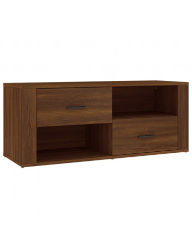 Mobile TV Rovere Marrone 100x35x40 cm in Legno Multistrato