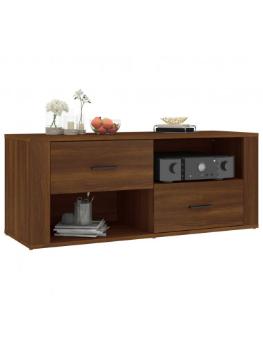 Mobile TV Rovere Marrone 100x35x40 cm in Legno Multistrato