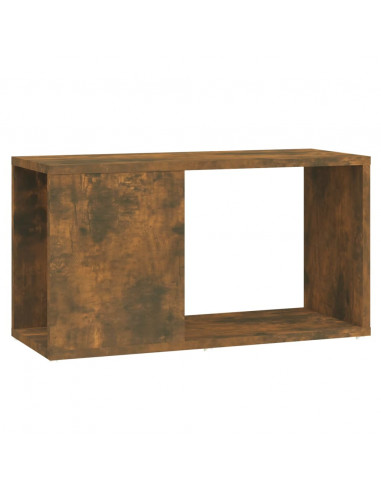 Mobile Porta TV Rovere Fumo 60x24x32 cm in Legno Multistrato
