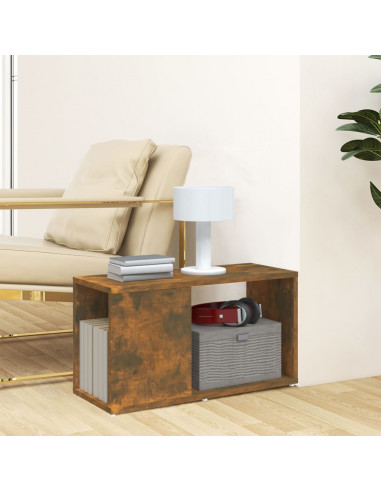 Mobile Porta TV Rovere Fumo 60x24x32 cm in Legno Multistrato
