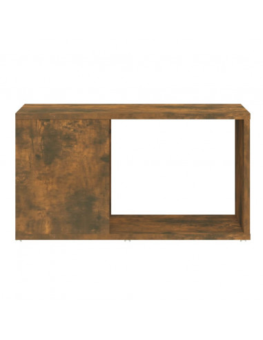 Mobile Porta TV Rovere Fumo 60x24x32 cm in Legno Multistrato