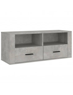 Mobile per TV Grigio Cemento 100x35x40 cm Legno Multistrato 2