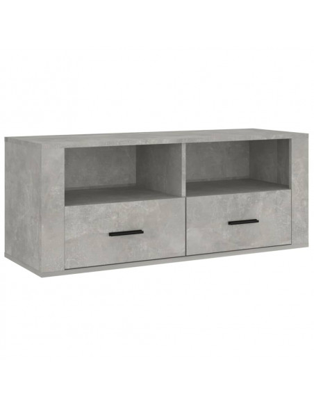 Mobile per TV Grigio Cemento 100x35x40 cm Legno Multistrato