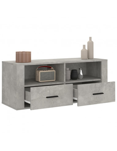 Mobile per TV Grigio Cemento 100x35x40 cm Legno Multistrato