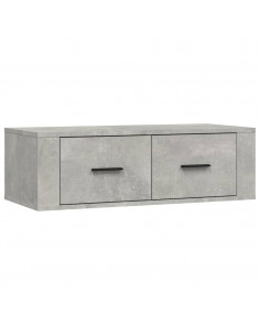 Mobile TV Pensile Grigio Cemento 80x36x25 cm Legno Multistrato 2