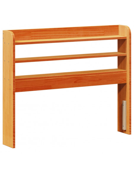 Letto senza Materasso Marrone Cera 100x200 cm in Legno di Pino