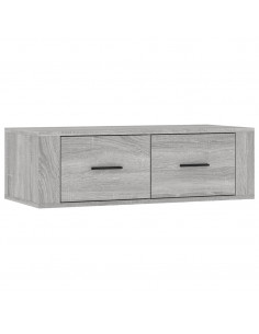 Mobile TV Pensile Grigio Sonoma 80x36x25cm in Legno Multistrato 2