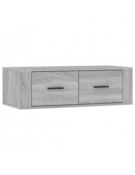 Mobile TV Pensile Grigio Sonoma 80x36x25cm in Legno Multistrato