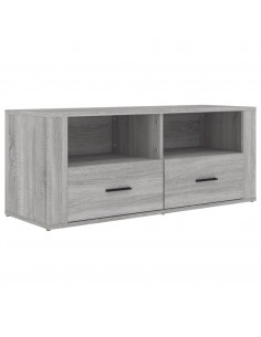 Mobile TV Grigio Sonoma 100x35x40 cm in Legno Multistrato 2
