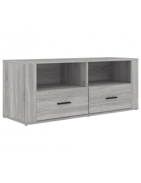 Mobile TV Grigio Sonoma 100x35x40 cm in Legno Multistrato
