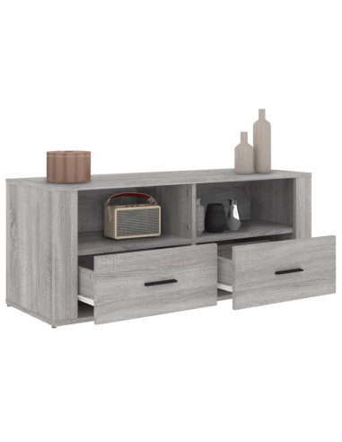 Mobile TV Grigio Sonoma 100x35x40 cm in Legno Multistrato