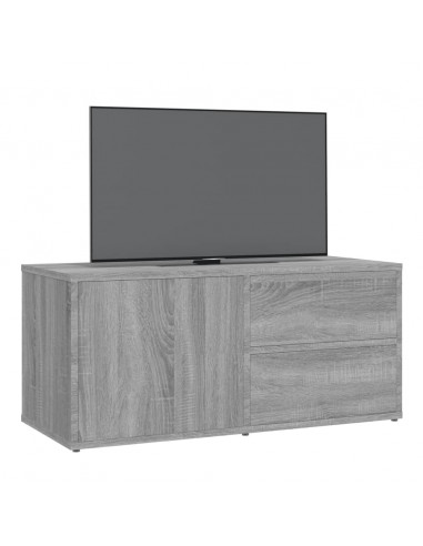 Mobile Porta TV Grigio Sonoma 80x34x36 cm in Legno Multistrato