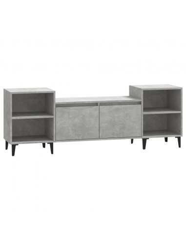 Mobile per TV Grigio Cemento 160x35x55 cm Legno Multistrato