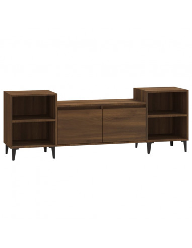 Mobile TV Rovere Marrone 160x35x55 cm in Legno Multistrato
