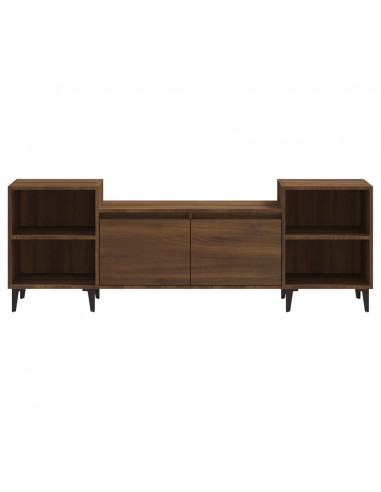 Mobile TV Rovere Marrone 160x35x55 cm in Legno Multistrato