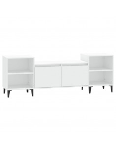 Mobile Porta TV Bianco 160x35x55 cm in Legno Multistrato 2