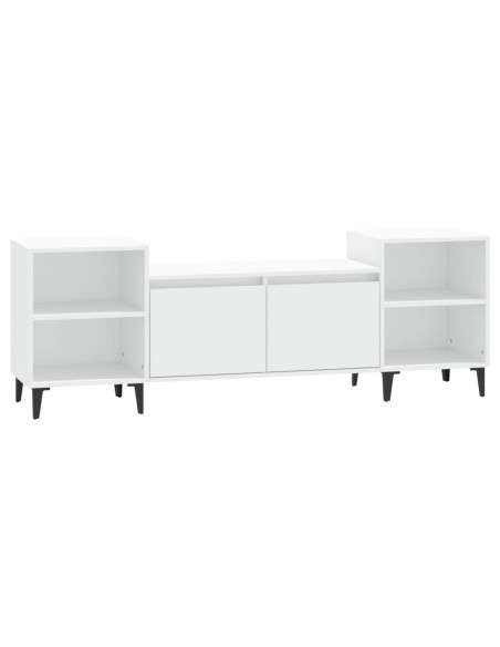 Mobile Porta TV Bianco 160x35x55 cm in Legno Multistrato