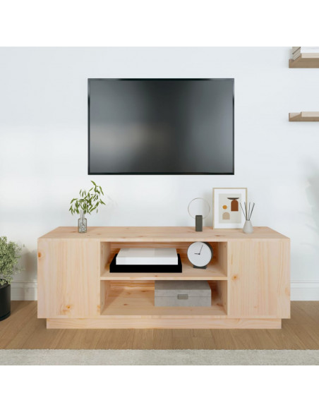 Mobile Porta TV 110x35x40,5 cm in Legno Massello di Pino