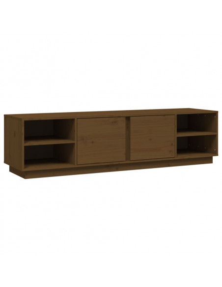 Mobile Porta TV Miele 156x40x40 cm in Legno Massello di Pino