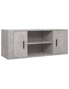 Mobile per TV Grigio Cemento 100x35x40 cm Legno Multistrato 2
