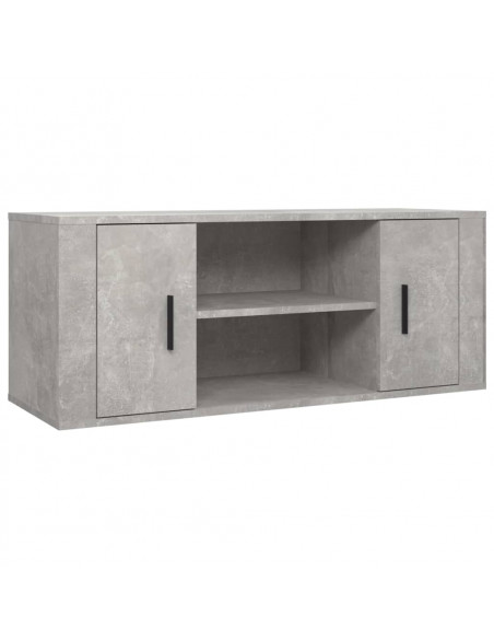 Mobile per TV Grigio Cemento 100x35x40 cm Legno Multistrato