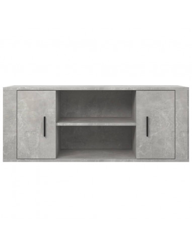 Mobile per TV Grigio Cemento 100x35x40 cm Legno Multistrato