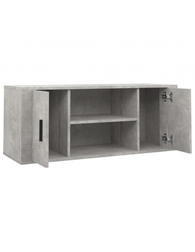 Mobile per TV Grigio Cemento 100x35x40 cm Legno Multistrato