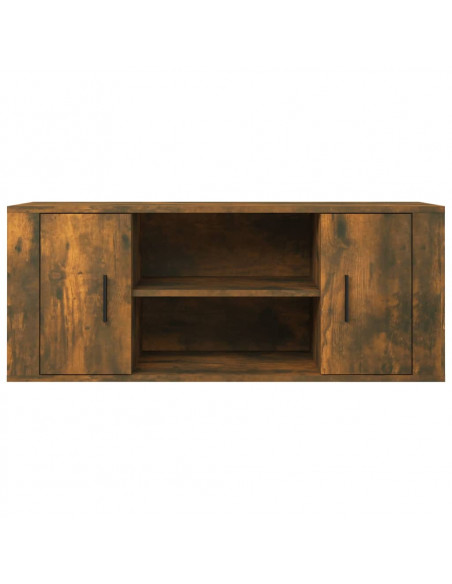 Mobile TV Rovere Fumo 100x35x40 cm in Legno Multistrato