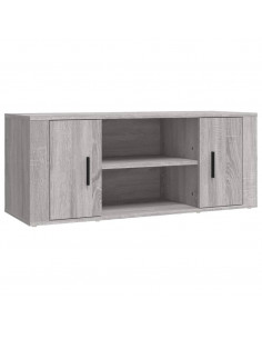 Mobile TV Grigio Sonoma 100x35x40 cm in Legno Multistrato 2