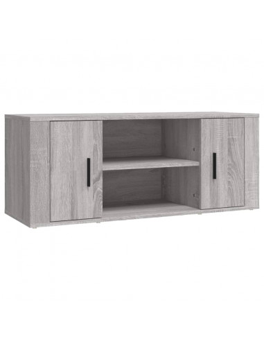 Mobile TV Grigio Sonoma 100x35x40 cm in Legno Multistrato
