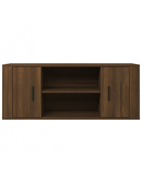Mobile TV Rovere Marrone 100x35x40 cm in Legno Multistrato