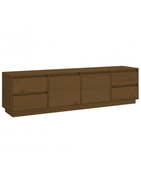 Mobile Porta TV Miele 176x37x47,5 cm in Legno Massello di Pino