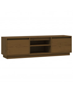 Mobile Porta TV Miele 140x35x40 cm in Legno Massello di Pino 2