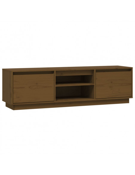 Mobile Porta TV Miele 140x35x40 cm in Legno Massello di Pino