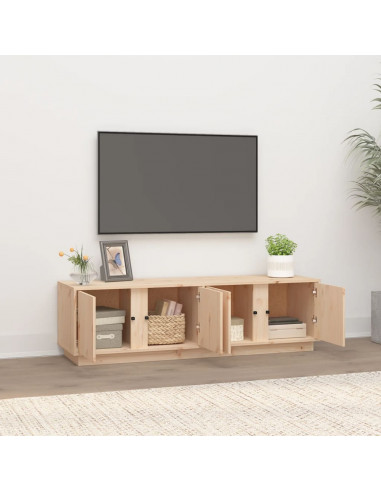 Mobile Porta TV 140x40x40 cm in Legno Massello di Pino