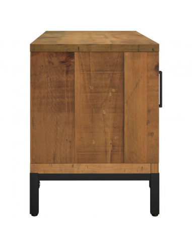 Mobile TV Marrone 90x30x40 cm in Legno Massello di Pino