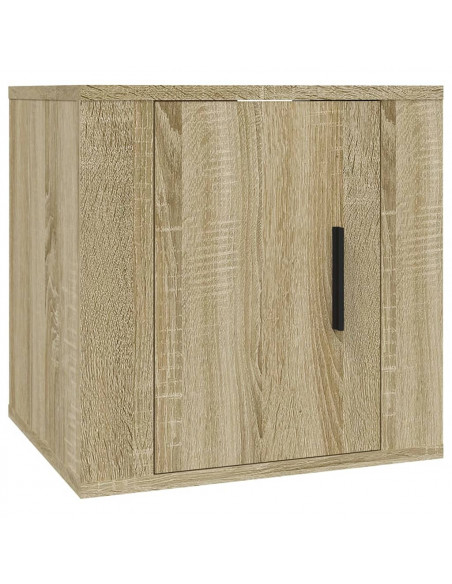 Mobile Porta TV a Parete Rovere Sonoma 40x34,5x40 cm