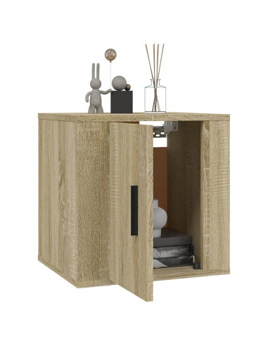 Mobile Porta TV a Parete Rovere Sonoma 40x34,5x40 cm
