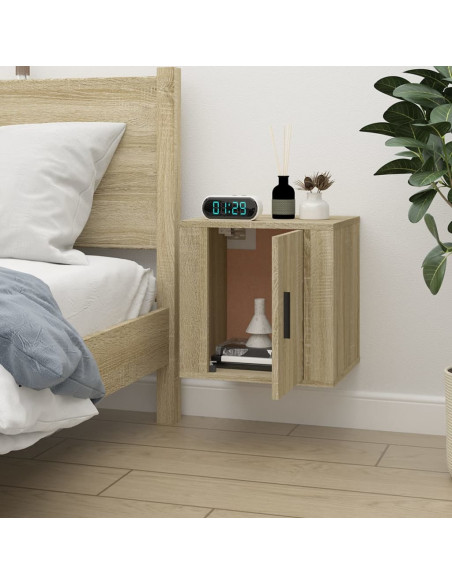 Mobile Porta TV a Parete Rovere Sonoma 40x34,5x40 cm