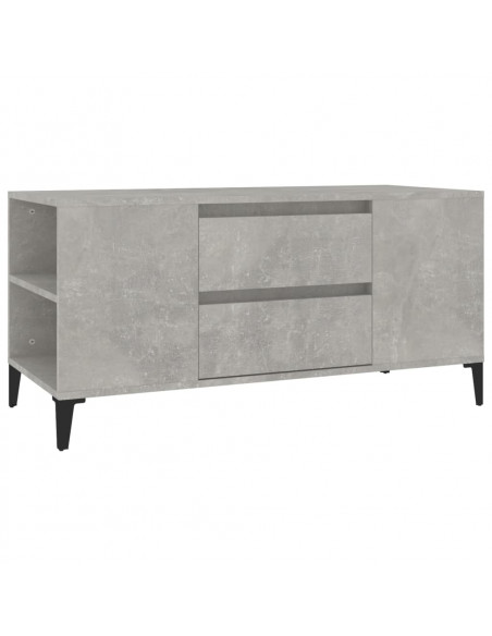 Mobile per TV Grigio Cemento 102x44,5x50 cm Legno Multistrato