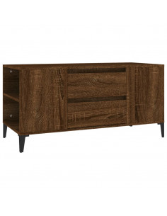 Mobile Porta TV Rovere Marrone 102x44,5x50 cm Legno Multistrato 2