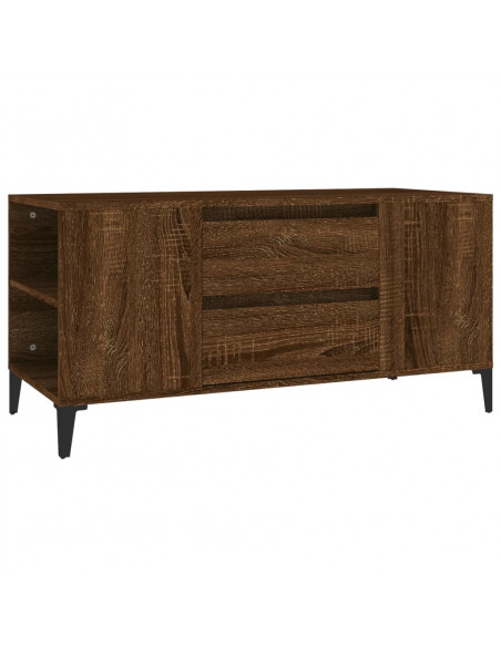 Mobile Porta TV Rovere Marrone 102x44,5x50 cm Legno Multistrato